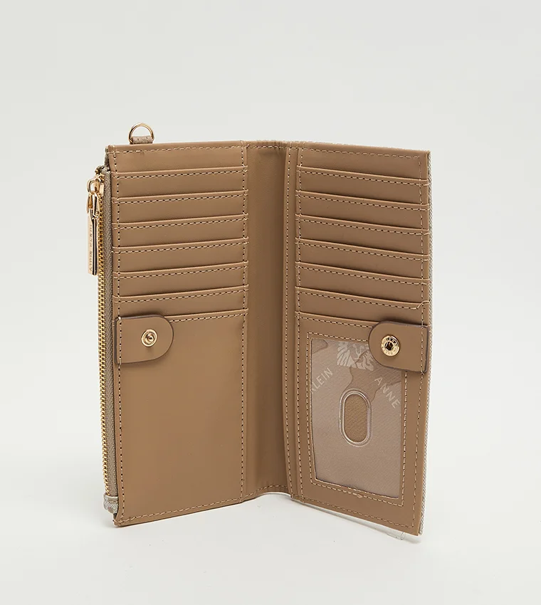 ANNE KLEIN  Anne Klein Patterned Zippered Bi-fold Wallet for Women | Best Price UAE